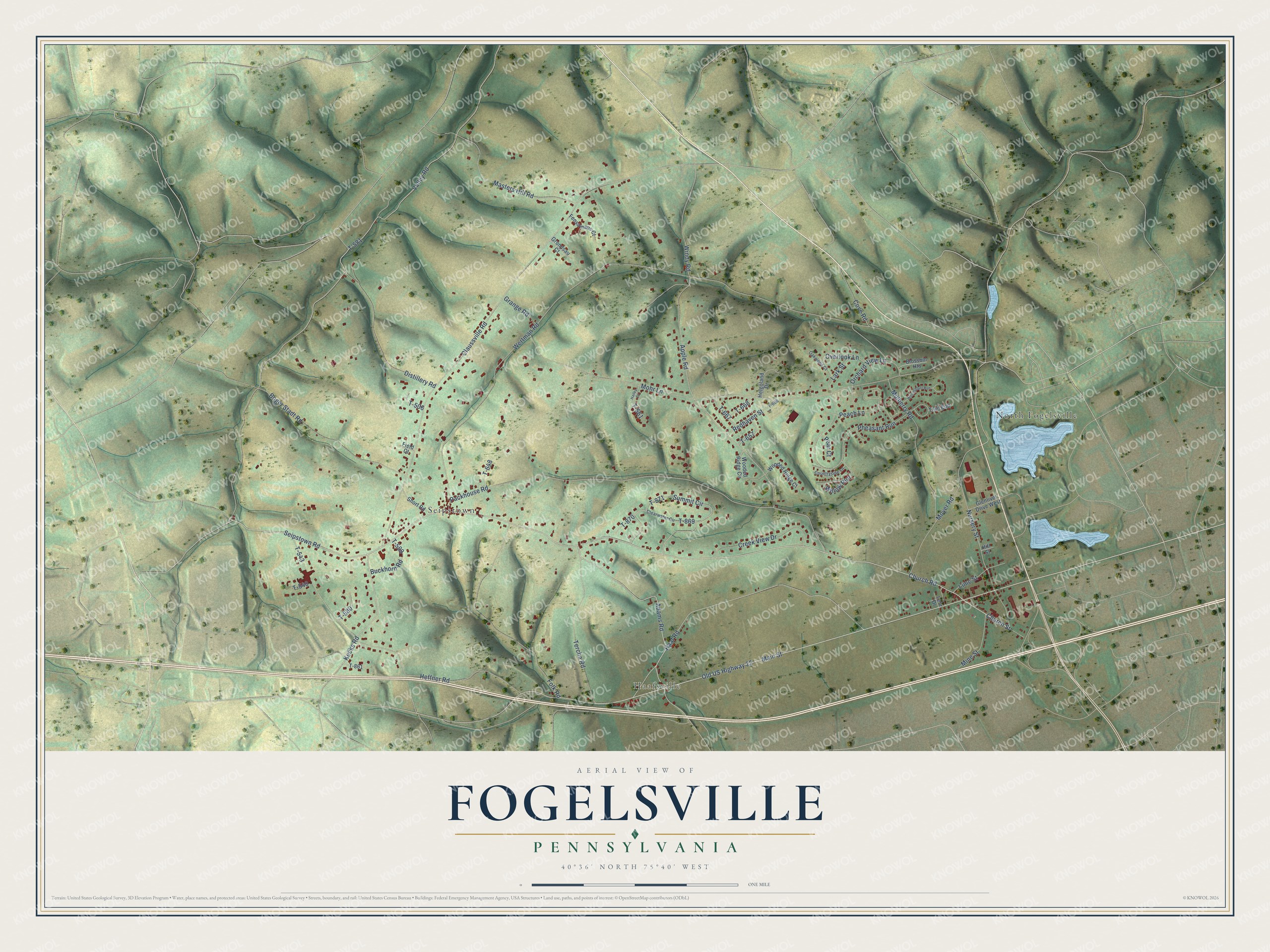 Watermarked full-map preview of Fogelsville, Pennsylvania