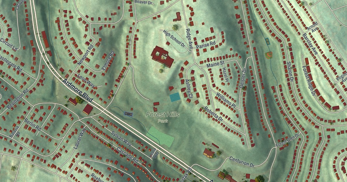 Map of Forest Hills, Pennsylvania in 2026
