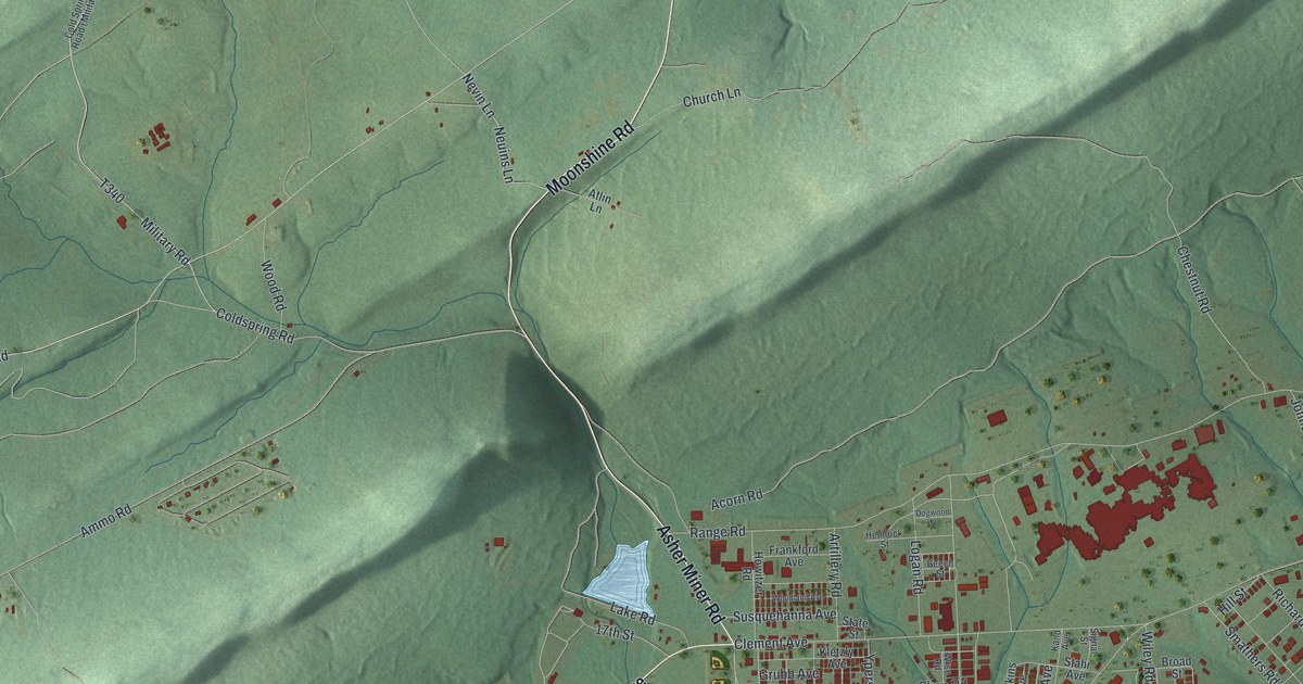 Map of Fort Indiantown Gap, Pennsylvania in 2026