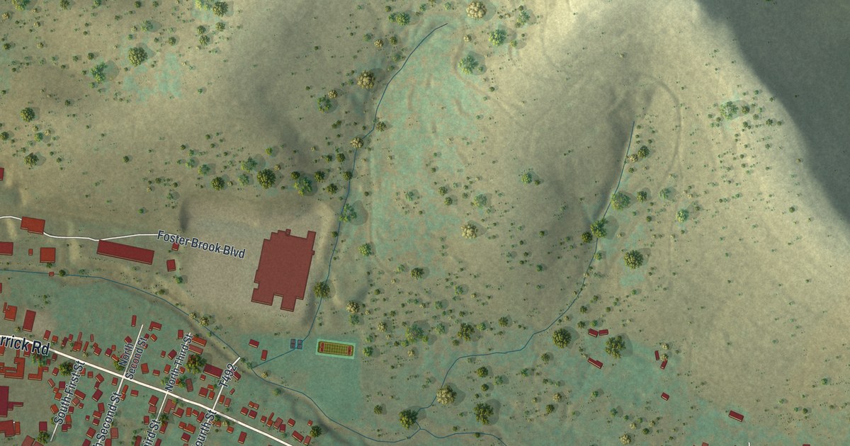 Map of Foster Brook, Pennsylvania in 2026