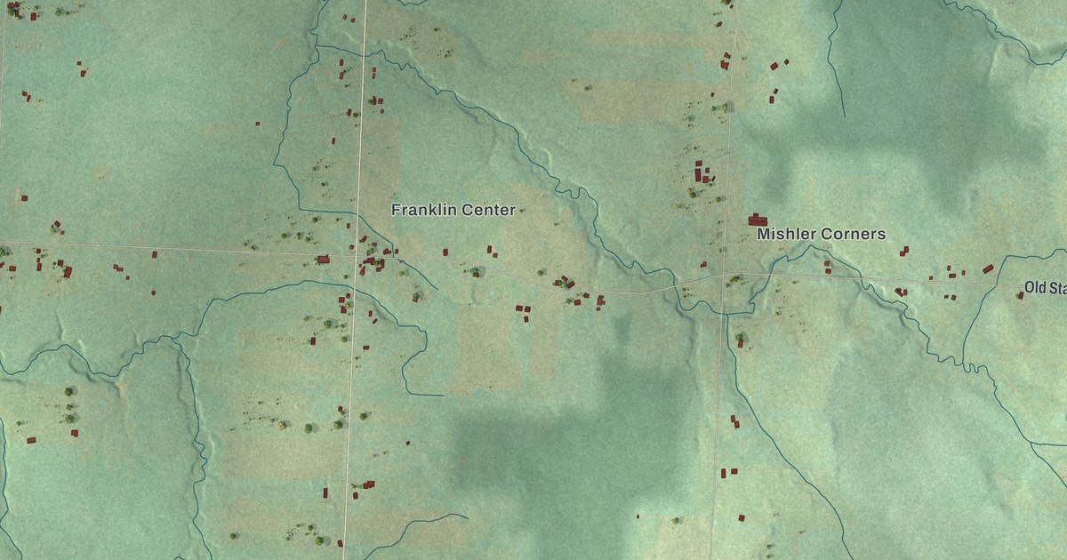 Map of Franklin, Erie County, Pennsylvania in 2026