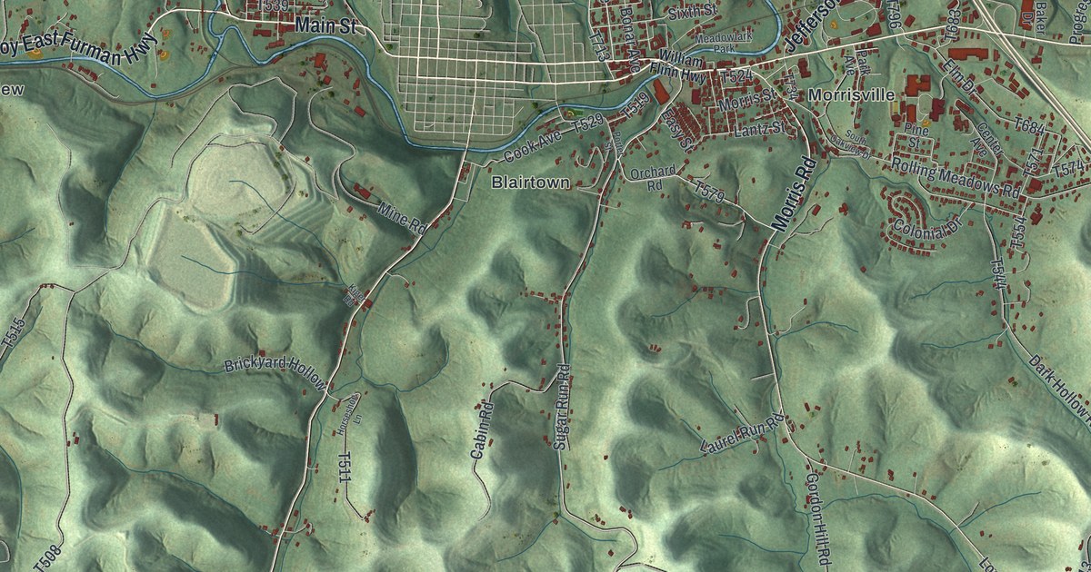 Map of Franklin, Greene County, Pennsylvania in 2026