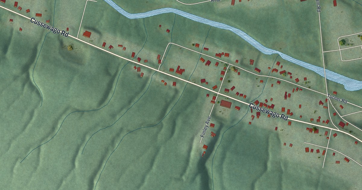 Map of Fredericksburg, Crawford County, Pennsylvania in 2026