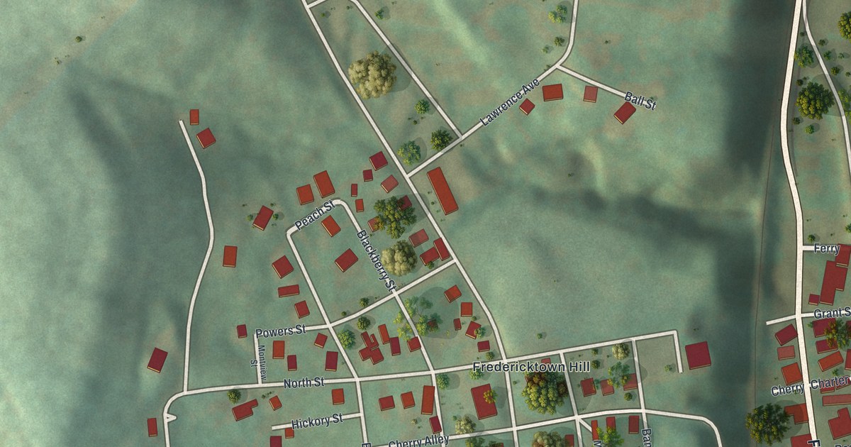 Map of Fredericktown, Pennsylvania in 2026