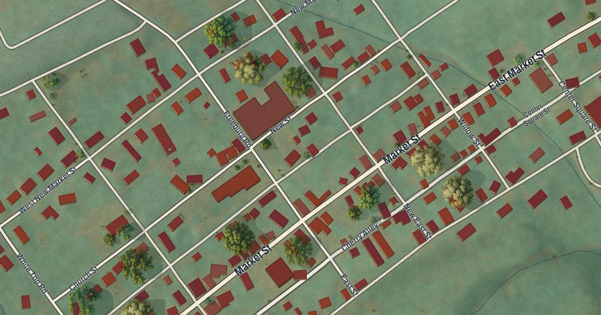 Map of Freeburg, Pennsylvania in 2026