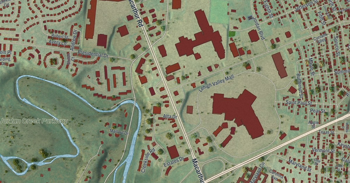 Map of Fullerton, Pennsylvania in 2026