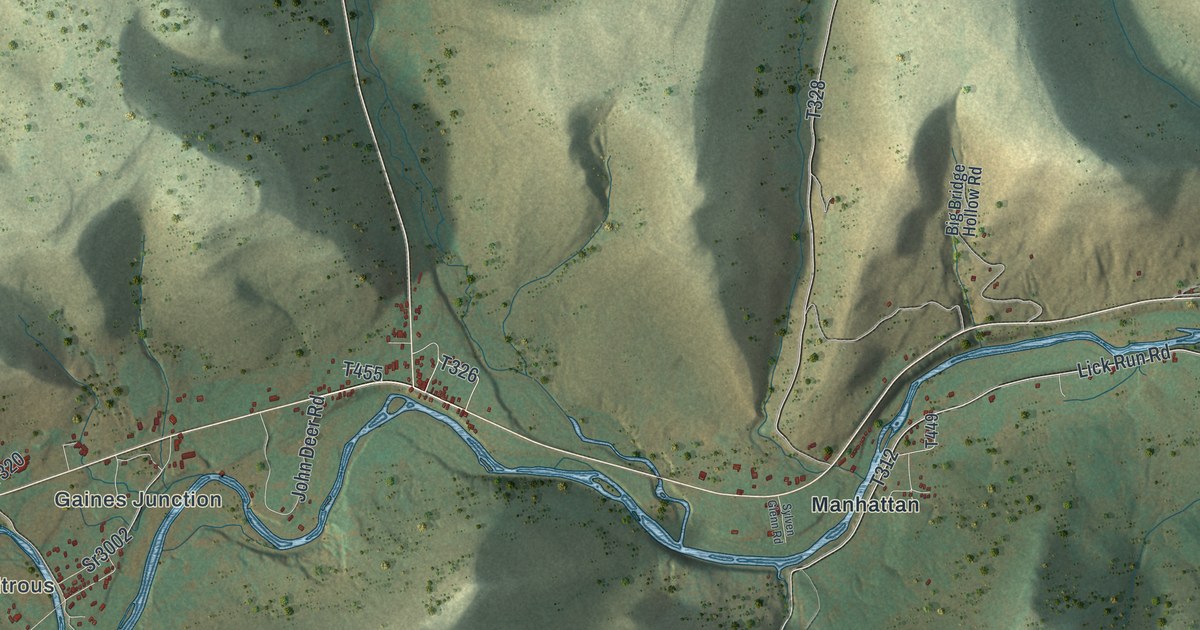 Map of Gaines, Pennsylvania in 2026