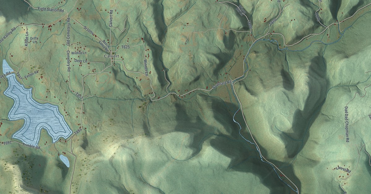 Map of Gamble, Pennsylvania in 2026