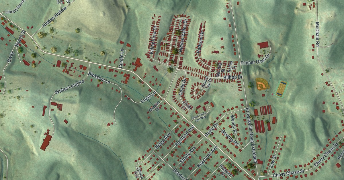 Map of Gastonville, Pennsylvania in 2026