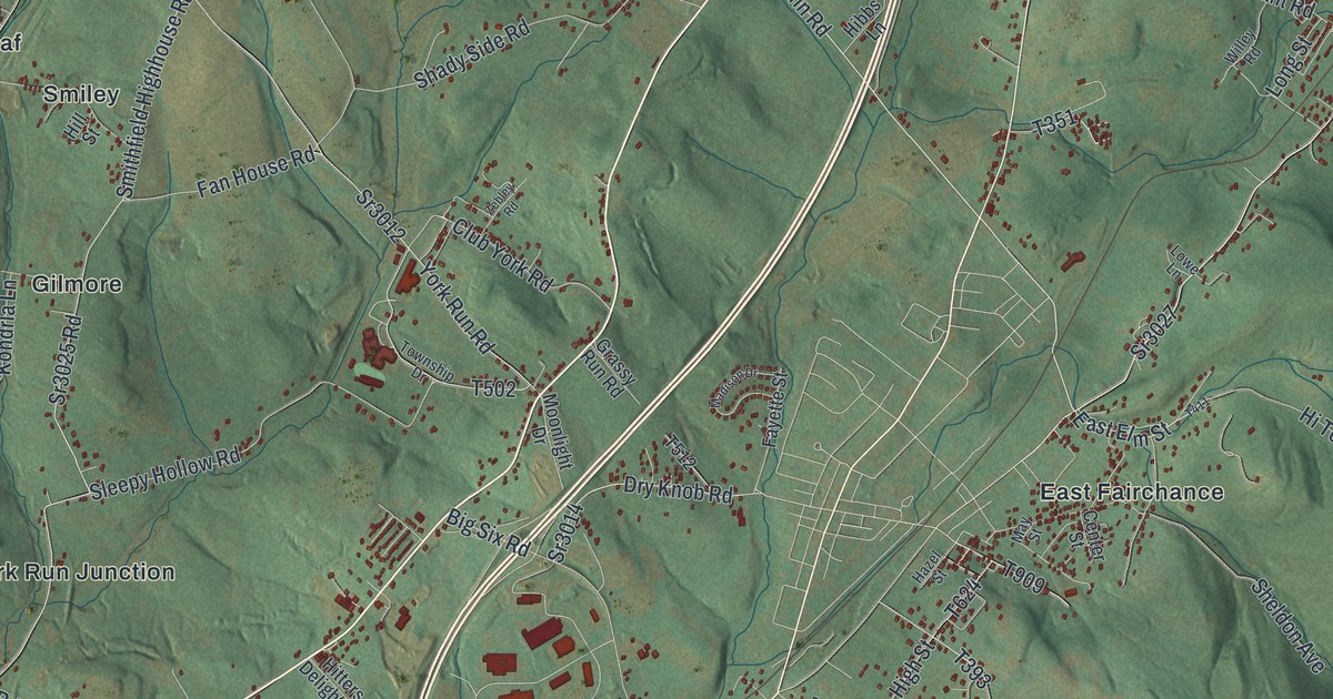 Map of Georges, Pennsylvania in 2026