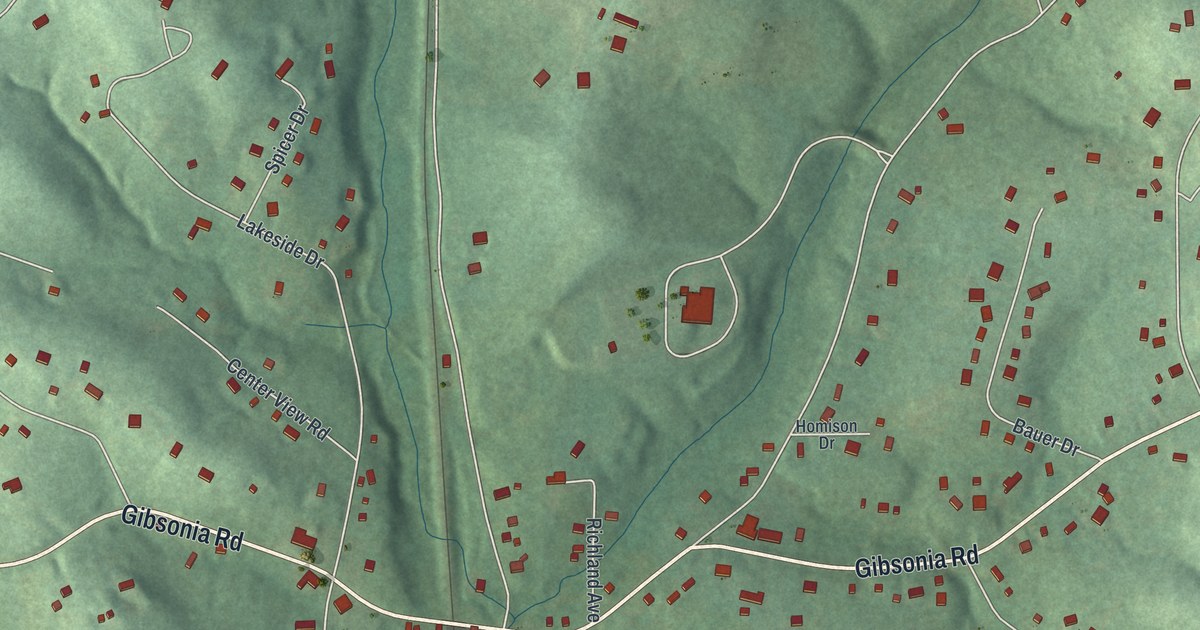 Map of Gibsonia, Pennsylvania in 2026