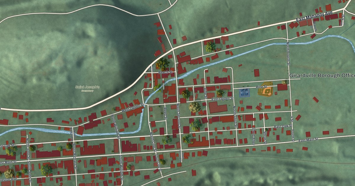 Map of Girardville, Pennsylvania in 2026