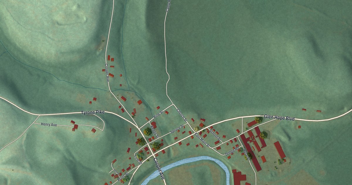 Map of Glen Hope, Pennsylvania in 2026