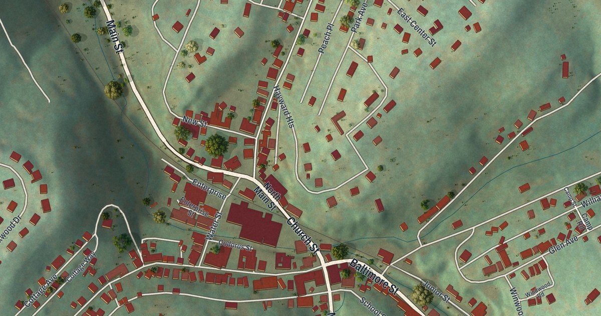 Map of Glen Rock, Pennsylvania in 2026