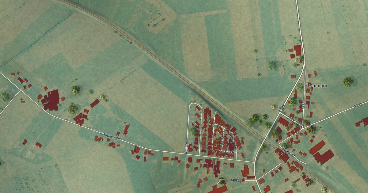 Map of Gordonville, Pennsylvania in 2026