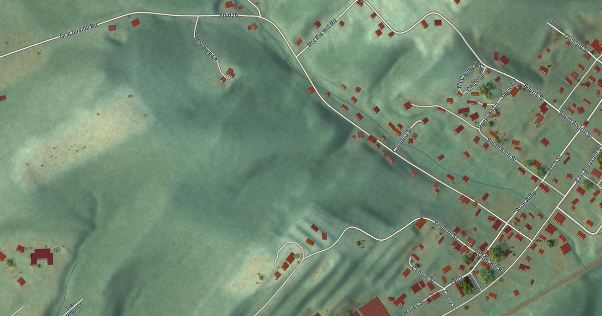 Map of Grazierville, Pennsylvania in 2026