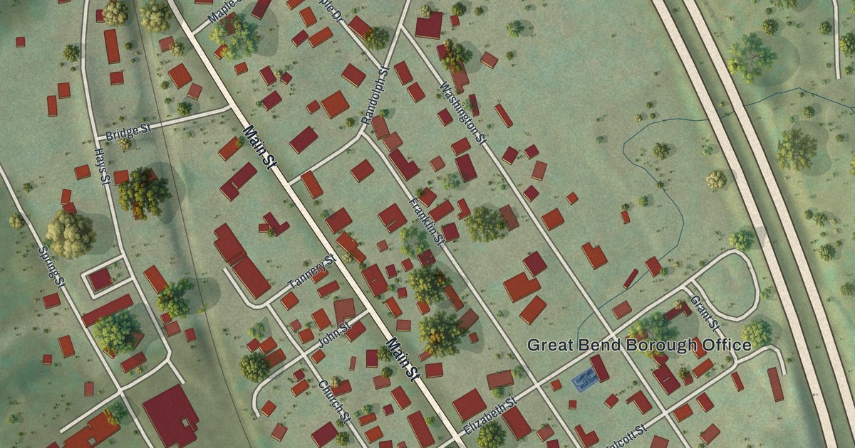 Map of Great Bend Borough, Pennsylvania in 2026