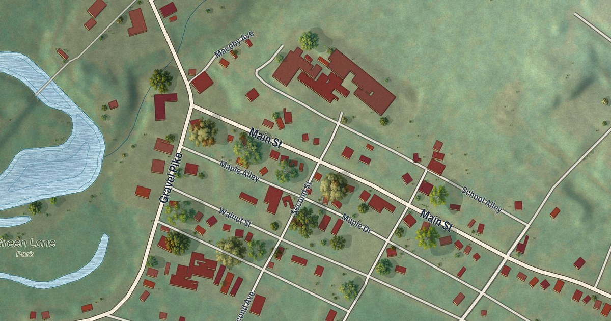 Map of Green Lane, Pennsylvania in 2026