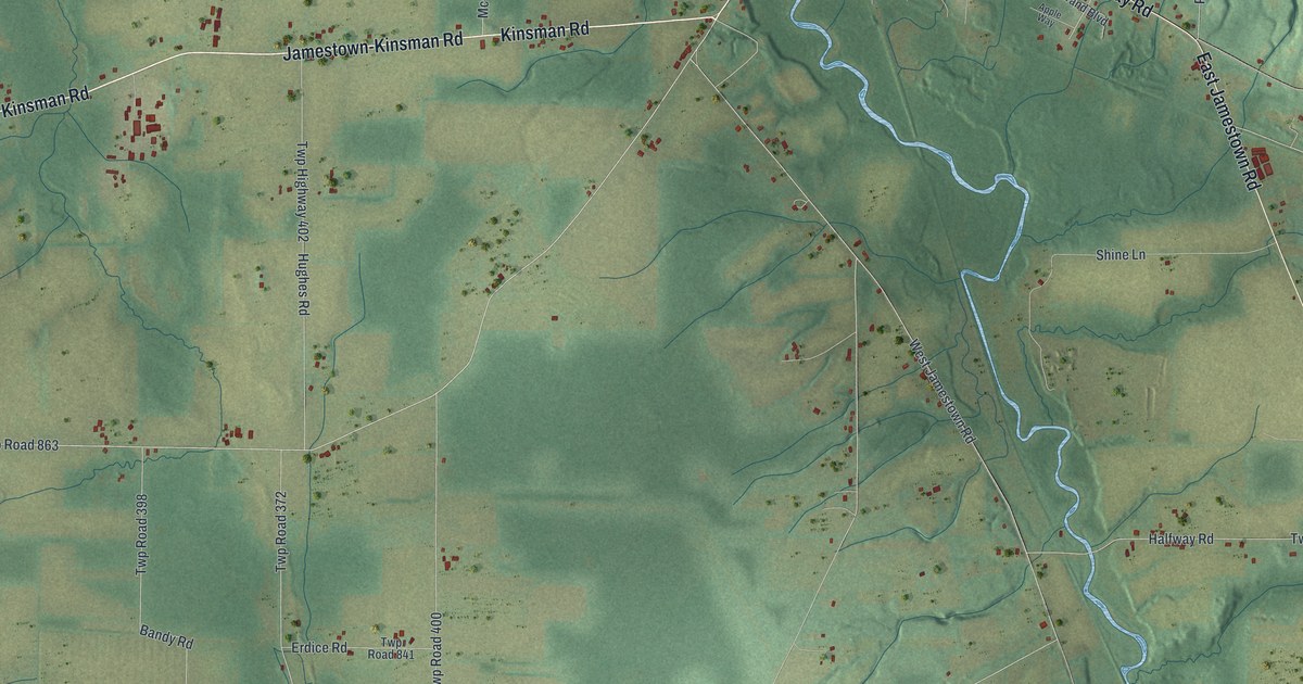 Map of Greene, Mercer County, Pennsylvania in 2026