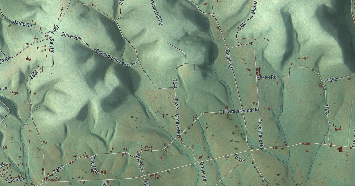 Map of Greenwood, Columbia County, Pennsylvania in 2026