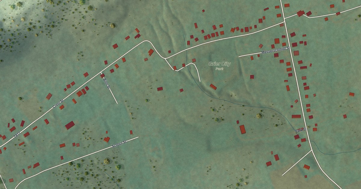 Map of Grier City, Pennsylvania in 2026