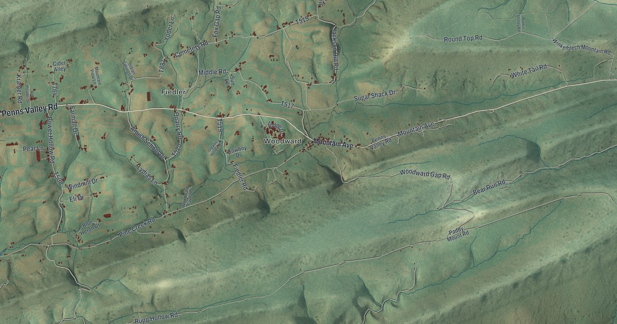 Map of Haines, Pennsylvania in 2026