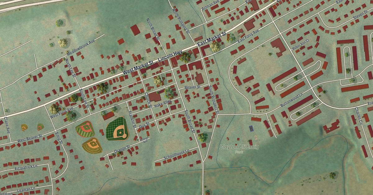 Map of Hallam, Pennsylvania in 2026
