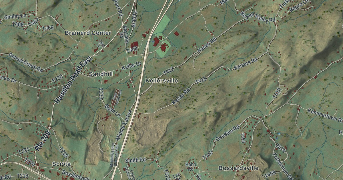 Map of Hamilton, Monroe County, Pennsylvania in 2026