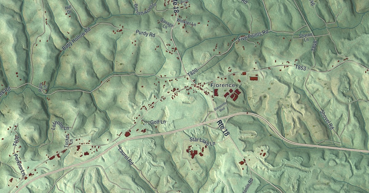 Map of Hanover, Washington County, Pennsylvania in 2026