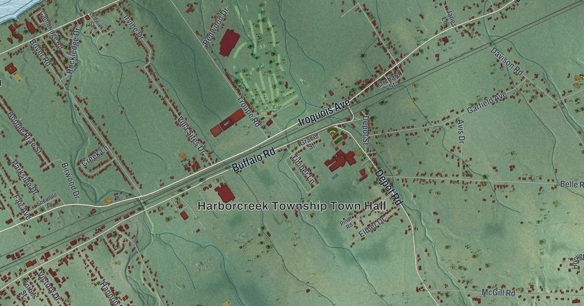 Map of Harborcreek, Pennsylvania in 2026