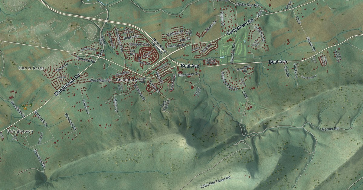 Map of Harris, Pennsylvania in 2026