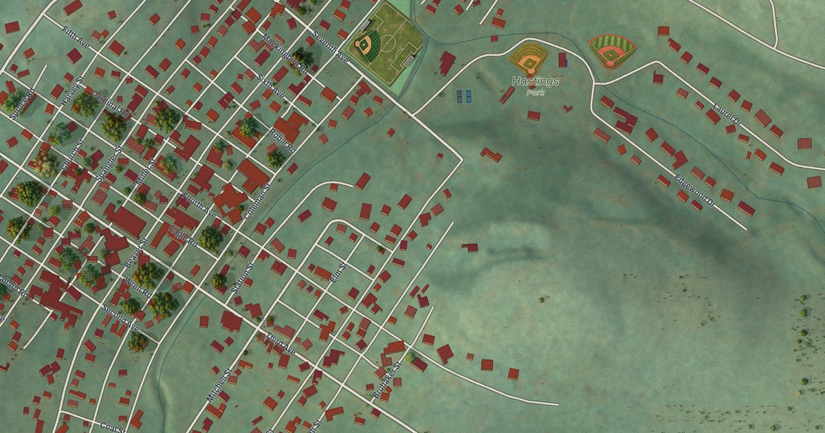 Map of Hastings, Pennsylvania in 2026