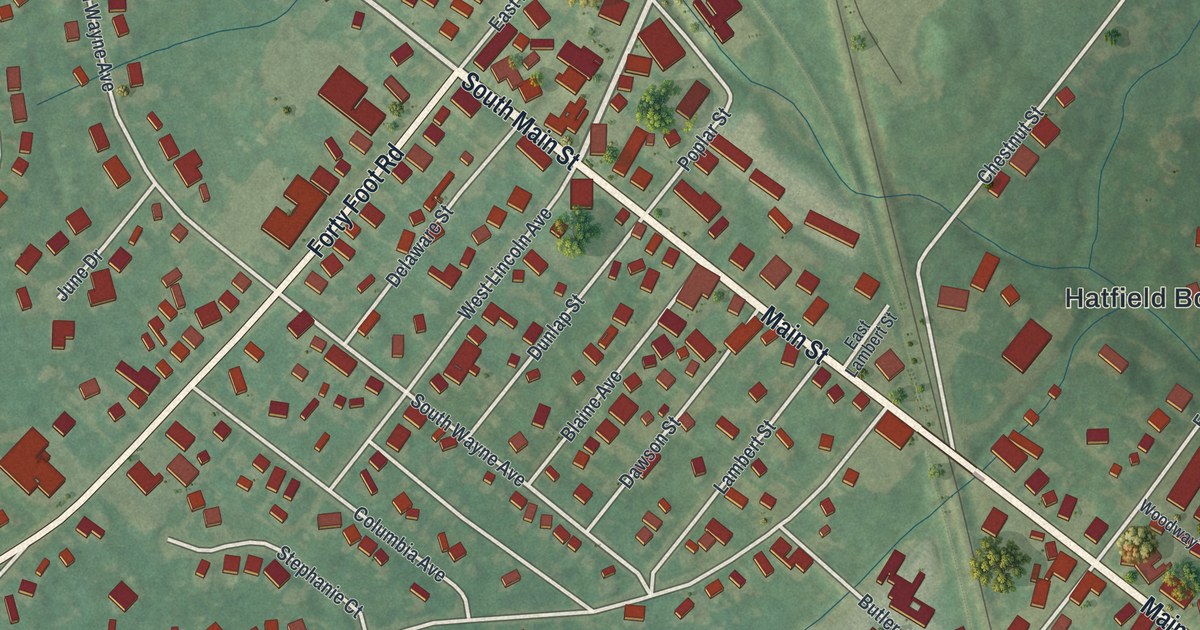 Map of Hatfield Borough, Pennsylvania in 2026