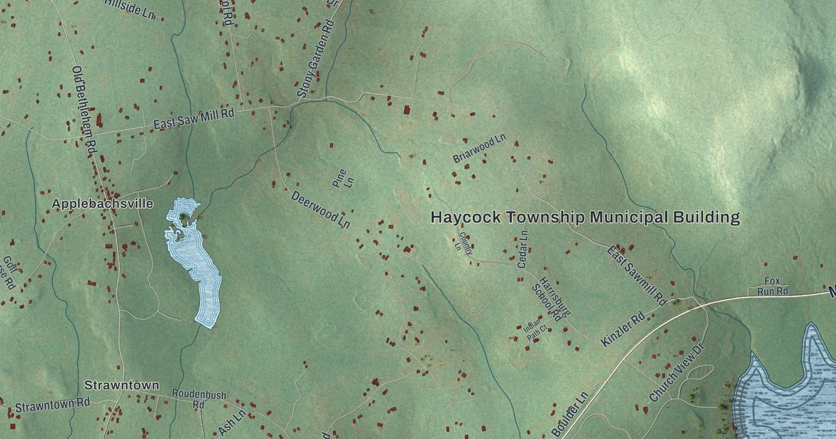 Map of Haycock, Pennsylvania in 2026
