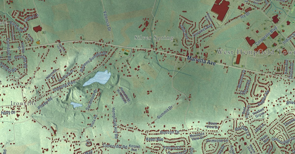 Detailed Map of Hempfield, Lancaster County, Pennsylvania