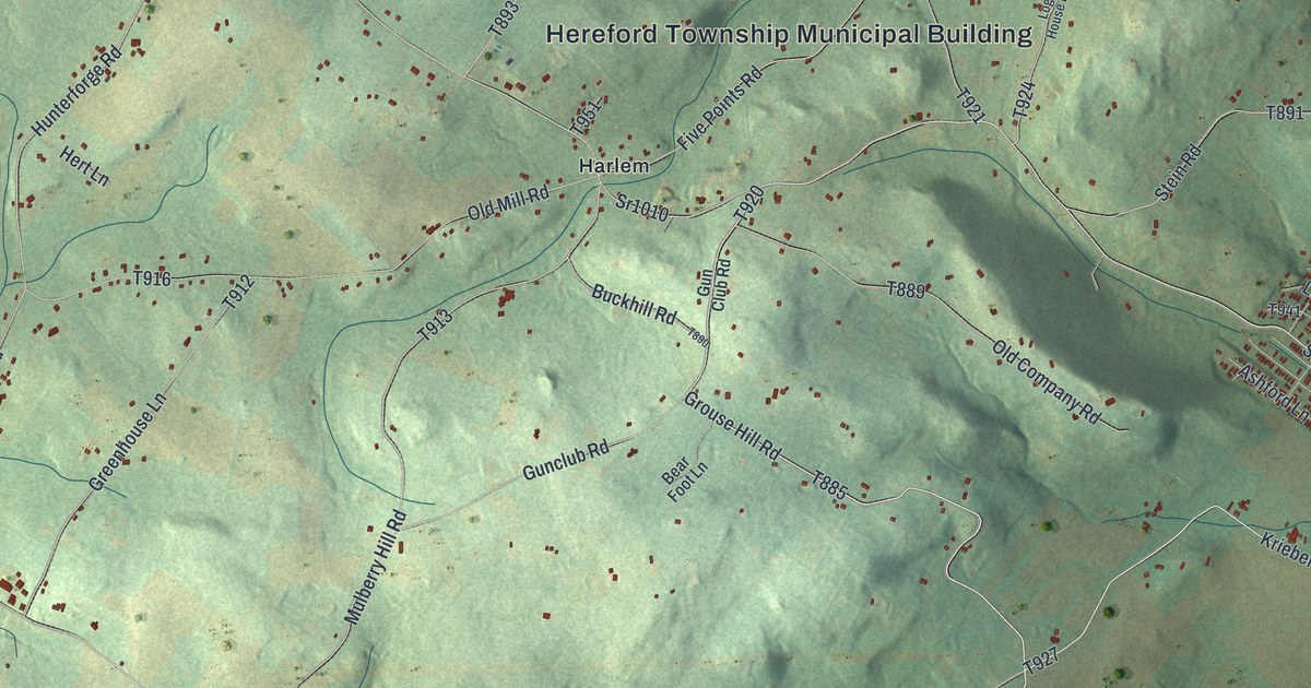 Map of Hereford, Pennsylvania in 2026