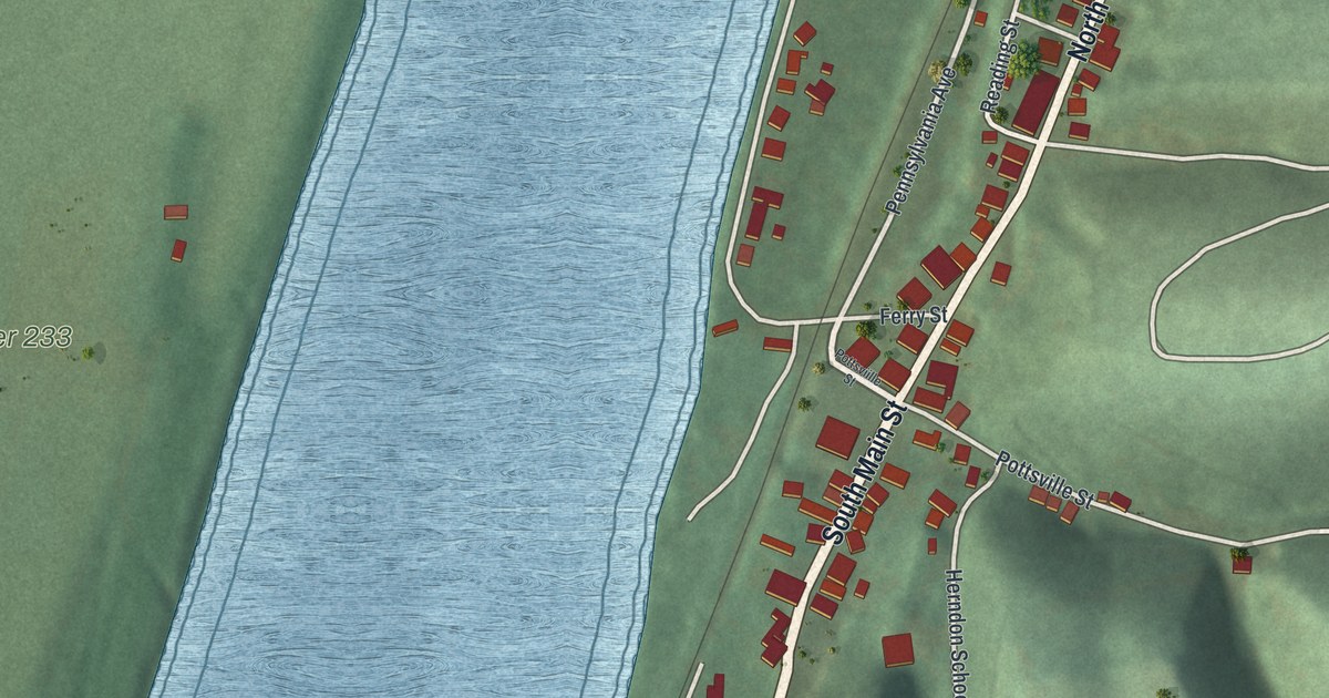 Map of Herndon, Pennsylvania in 2026