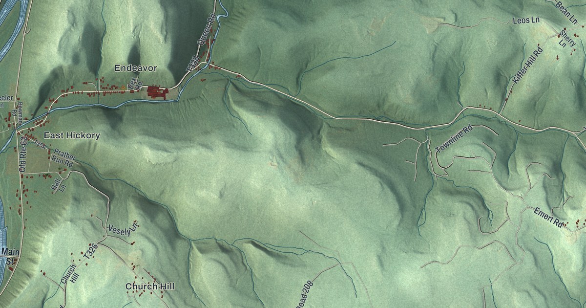 Map of Hickory, Forest County, Pennsylvania in 2026