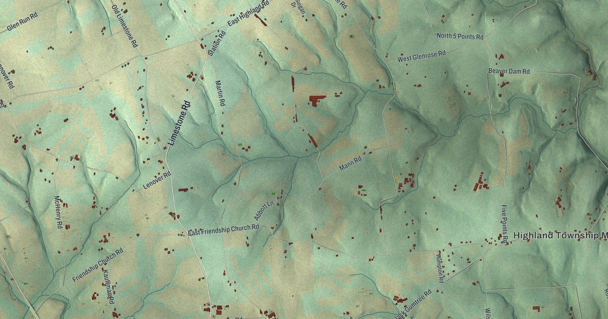 Map of Highland, Chester County, Pennsylvania in 2026