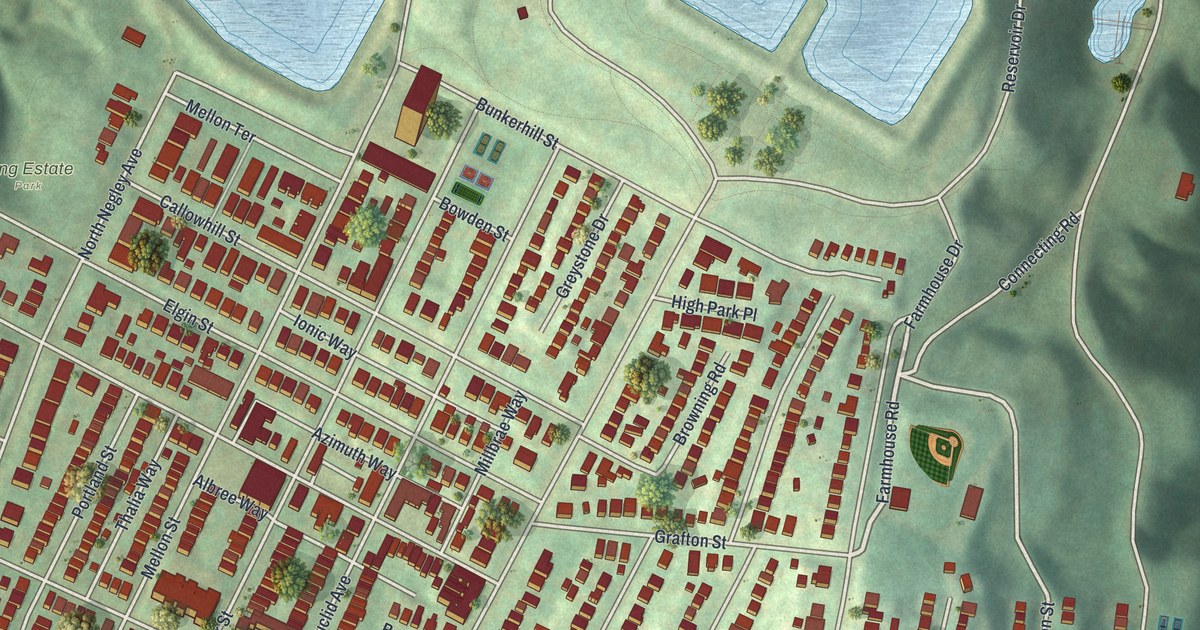Map of Highland Park, Pennsylvania in 2026