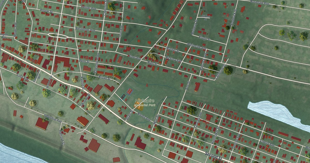Map of Highspire, Pennsylvania in 2026