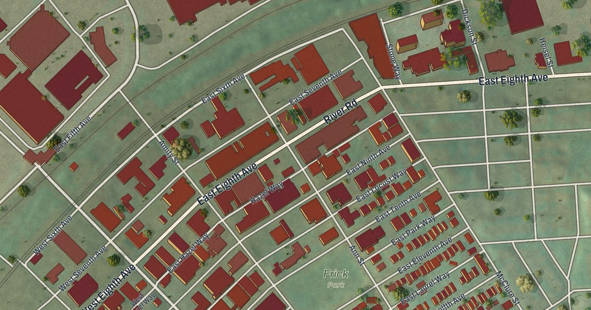 Map of Homestead, Pennsylvania in 2026