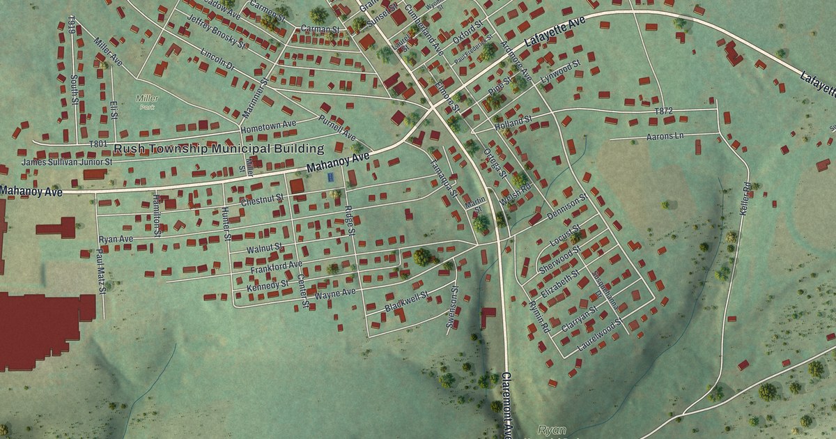 Map of Hometown, Pennsylvania in 2026