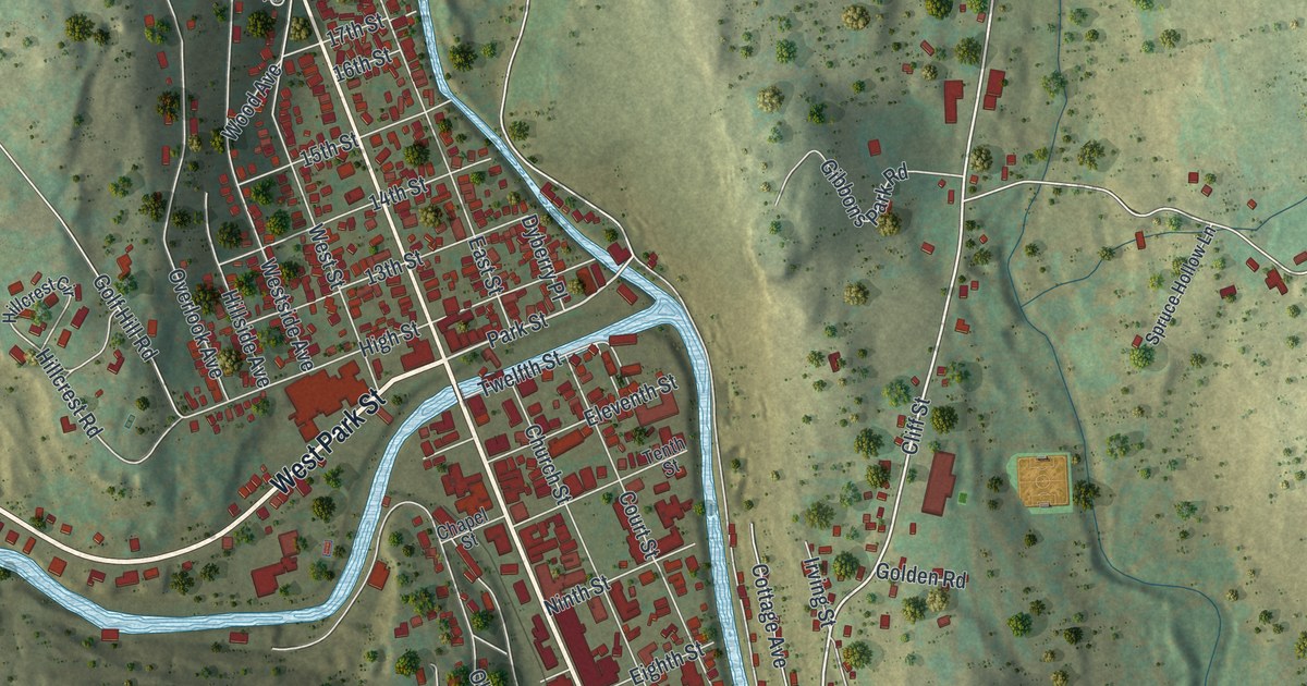 Map of Honesdale, Pennsylvania in 2026