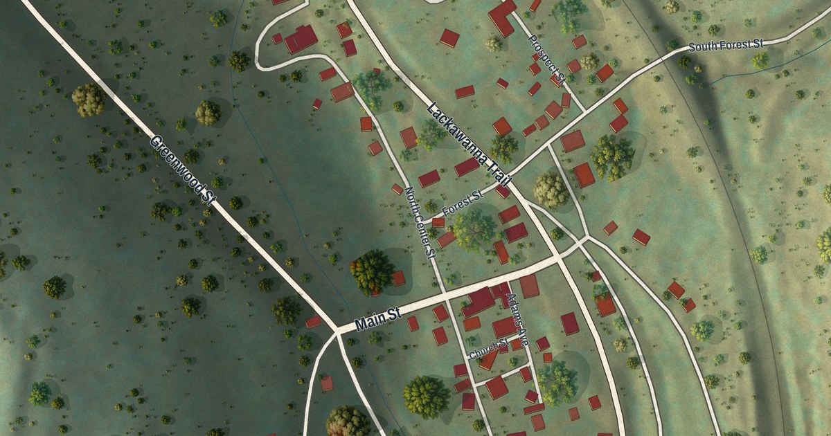 Map of Hop Bottom, Pennsylvania in 2026