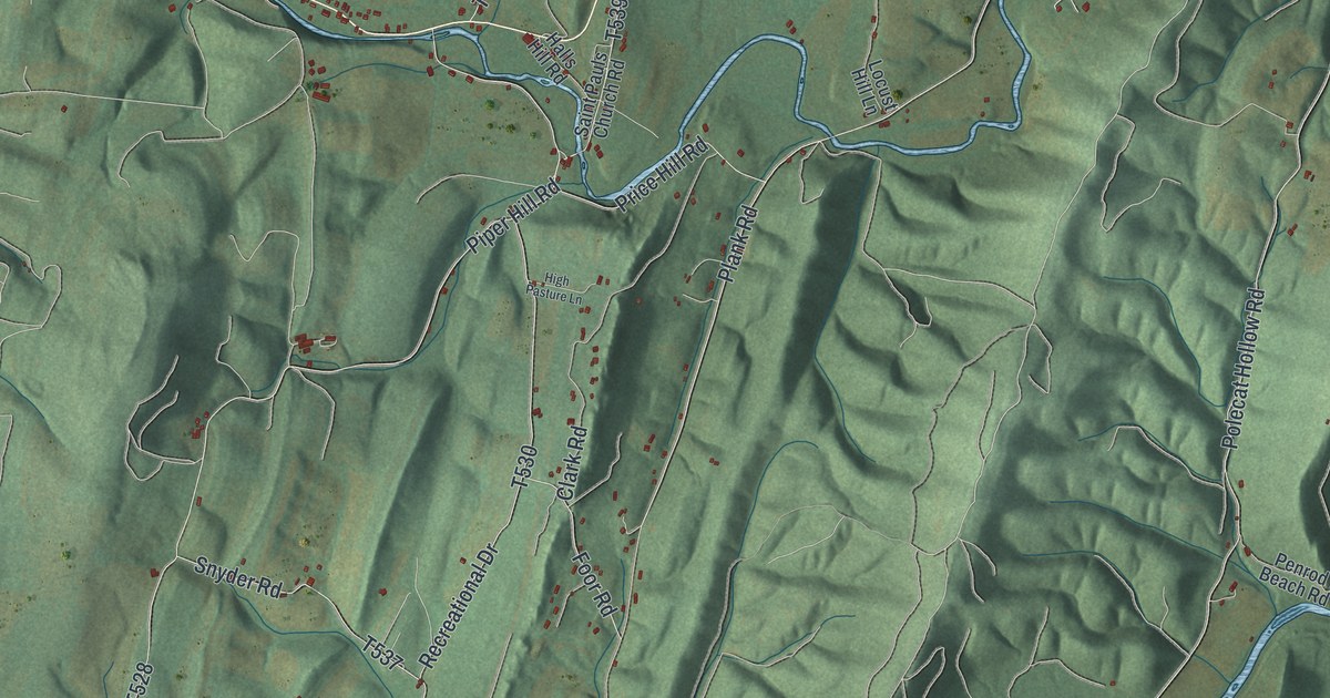 Map of Hopewell Township, Bedford County, Pennsylvania in 2026