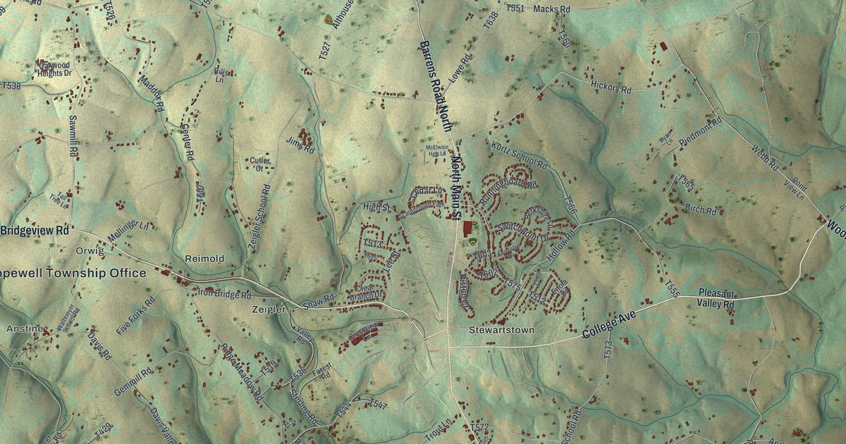 Map of Hopewell, York County, Pennsylvania in 2026