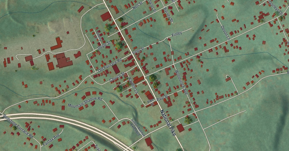 Map of Hopwood, Pennsylvania in 2026