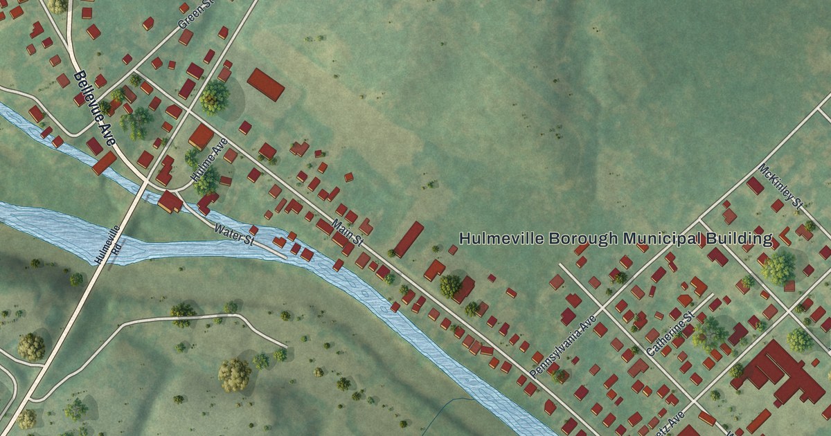 Map of Hulmeville, Pennsylvania in 2026
