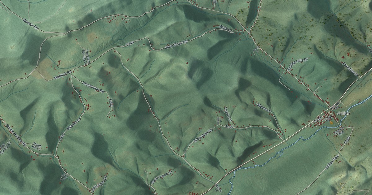 Map of Huston, Centre County, Pennsylvania in 2026